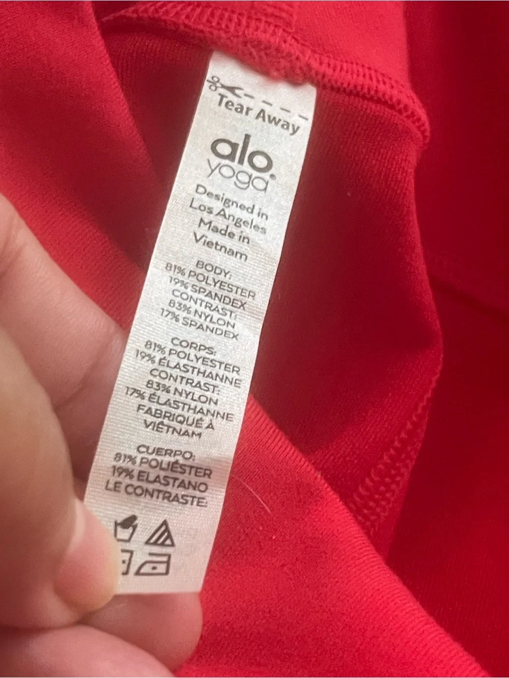 ALO YOGA Size Small Motto woman's leggings